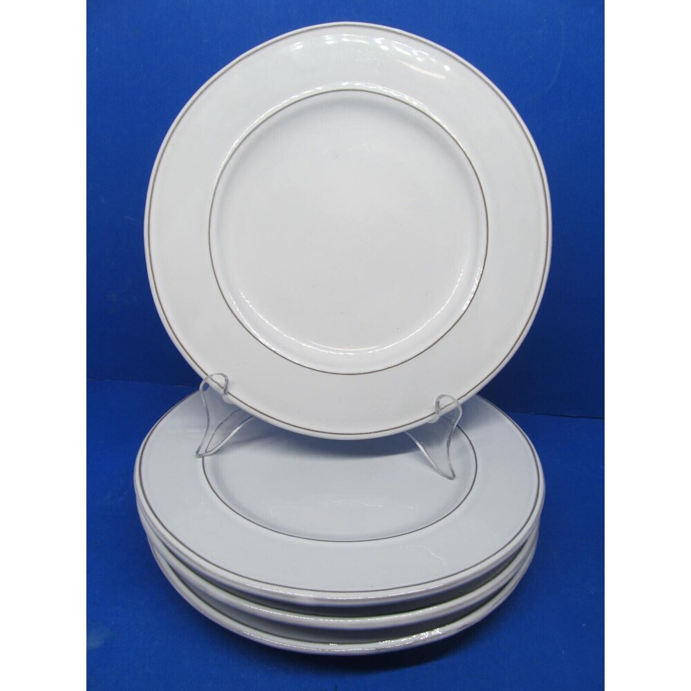 Sur La Table Set Of 4 White 8 5/8" Salad Plates VGC